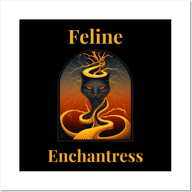 Feline Enchantress Wall Art by TooplesArt